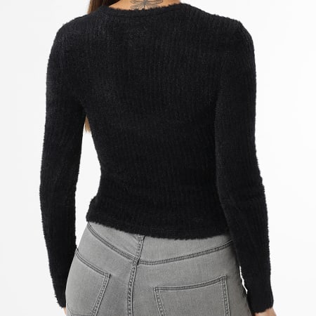 Only - Pull Mohair Femme Viola Noir