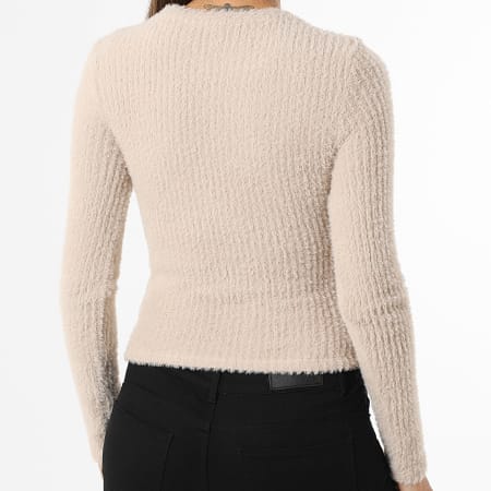 Only - Pull Mohair Femme Viola Beige