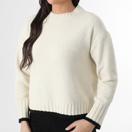 Classic Series - Pull Femme Shadow Beige Clair Noir