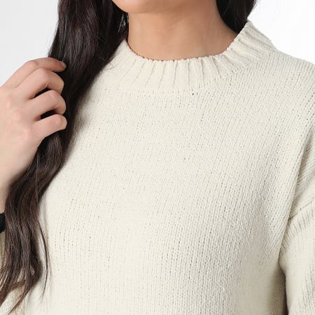 Classic Series - Pull Femme Shadow Beige Clair Noir