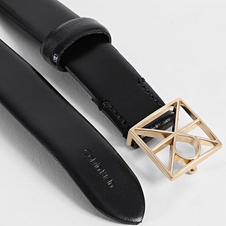 Calvin Klein - Cinturón Mujer Emblem Fixed Smooth 7072 Negro