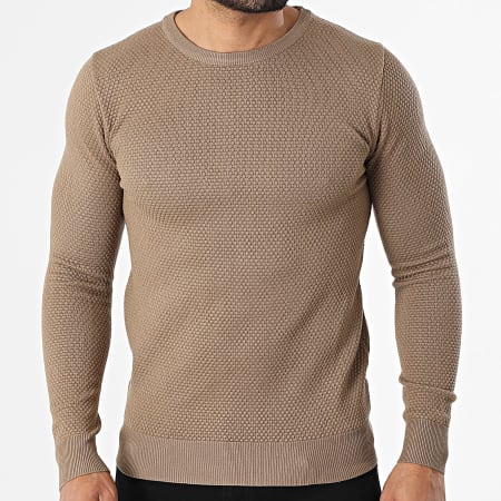Classic Series - Sweat Crewneck Texturé 678 Camel