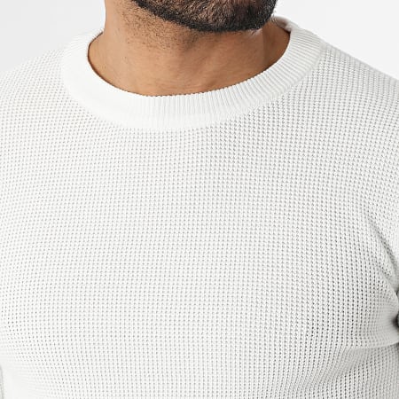 Classic Series - Sweat Crewneck Texturé 906 Blanc