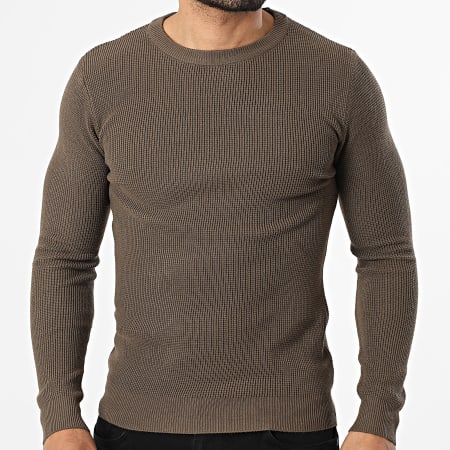 Classic Series - Sweat Crewneck Texturé 906 Marron