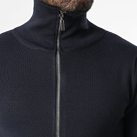 Classic Series - Chaleco Cuello Montante Zippé 903 Azul Marino