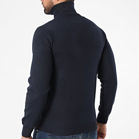 Classic Series - Chaleco Cuello Montante Zippé 903 Azul Marino