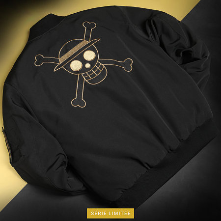 One Piece - Bomber Collector Mugiwara Back Noir Doré