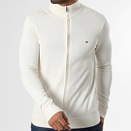 Tommy Hilfiger - Chaleco con Cremallera Essential Cotton 6517 Beige Claro