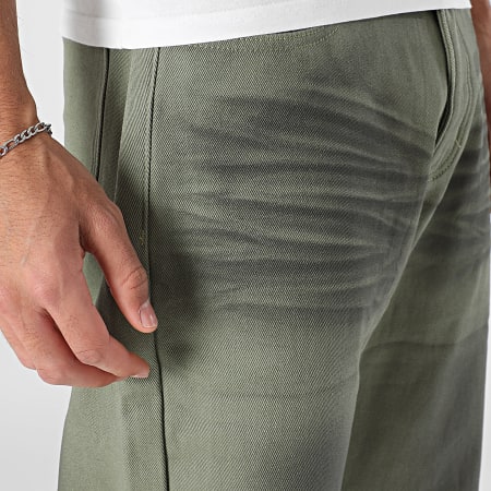 John H - Jean Regular 801 Vert Kaki Noir