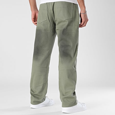 John H - Jean Regular 801 Vert Kaki Noir