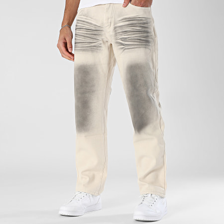 John H - Jean Regular 801 Beige Noir