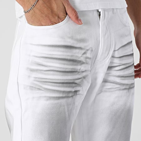 John H - Jean Regular 801 Blanc Gris