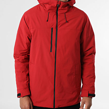 John H - Parka Capuche 17 Rouge