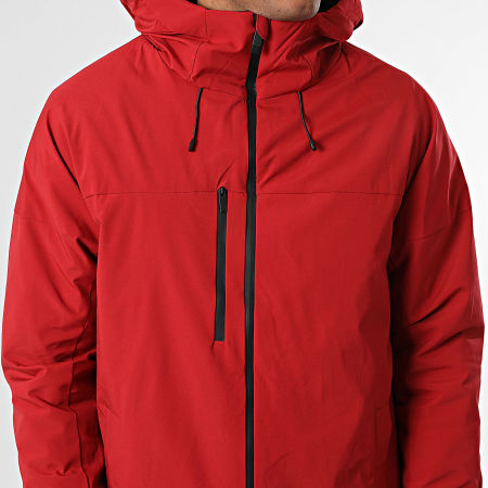 John H - Parka Capuche 17 Rouge