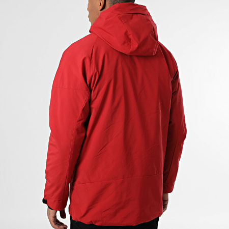 John H - Parka Capuche 17 Rouge