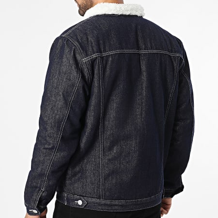 John H - Chaqueta Vaquero Cuello de Oveja 803 Azul Bruto