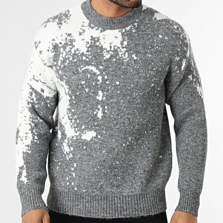 John H - Jersey 087 Gris Antracita Mezcla Negro