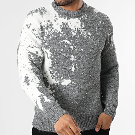 John H - Jersey 087 Gris Antracita Mezcla Negro