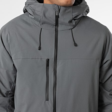 John H - Parka con capucha 17 Gris Antracita