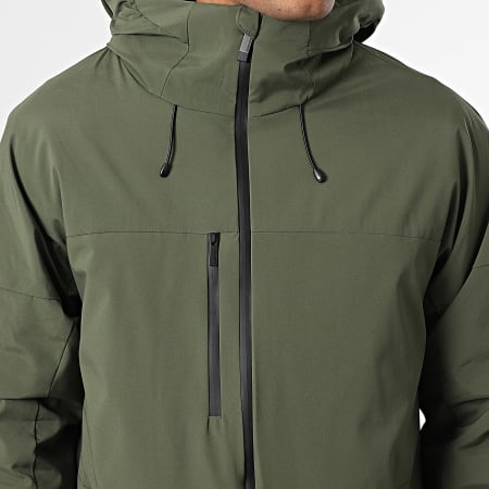 John H - Parka con capucha 17 Verde Caqui