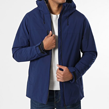 John H - Parka Capucha 17 Azul Marino