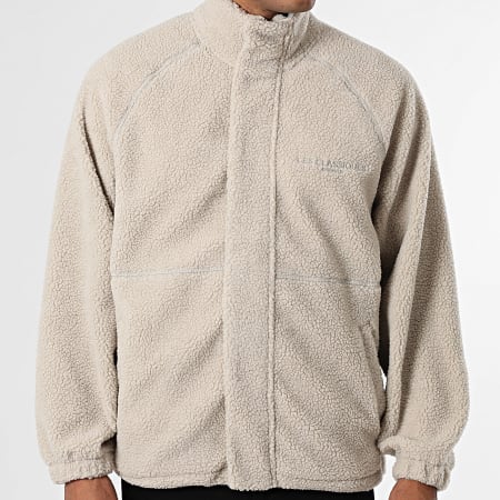 Only And Sons - Veste Sherpa Zippée Oversize Les Classiques Beige
