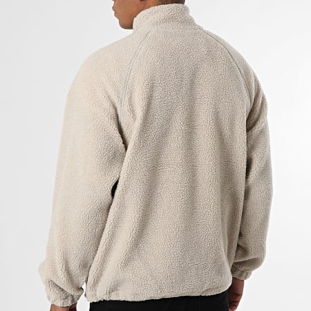 Only And Sons - Veste Sherpa Zippée Oversize Les Classiques Beige