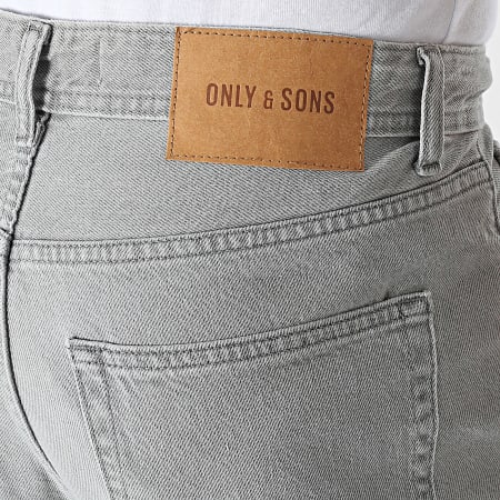 Only And Sons - Jean Loose Fit Fade Gris