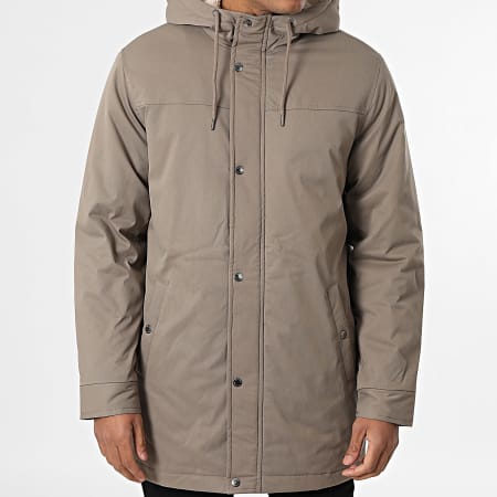 Only And Sons - Parka Capuche Longue Alexander Beige Foncé