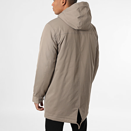 Only And Sons - Parka Capuche Longue Alexander Beige Foncé