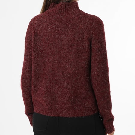 Only - Pull Col Montant Femme Zoey Life Bordeaux