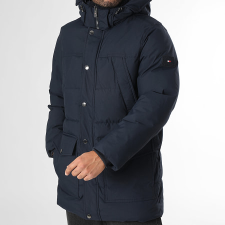 Tommy Hilfiger - Parka con capucha Rockie Utility 6593 azul marino