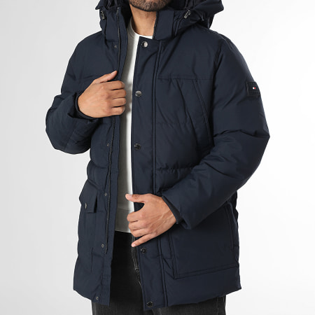 Tommy Hilfiger - Parka con capucha Rockie Utility 6593 azul marino
