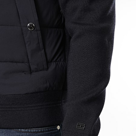 Tommy Hilfiger - Veste Zippée Mix Media 0774 Bleu Marine