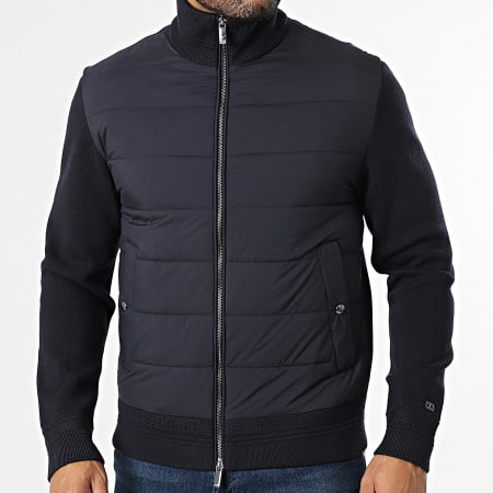 Tommy Hilfiger - Veste Zippée Mix Media 0774 Bleu Marine