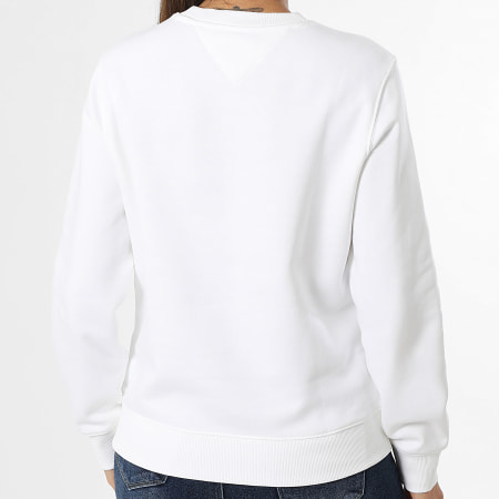 Tommy Jeans - Sweat Crewneck Femme Flag Crew 9959 Blanc