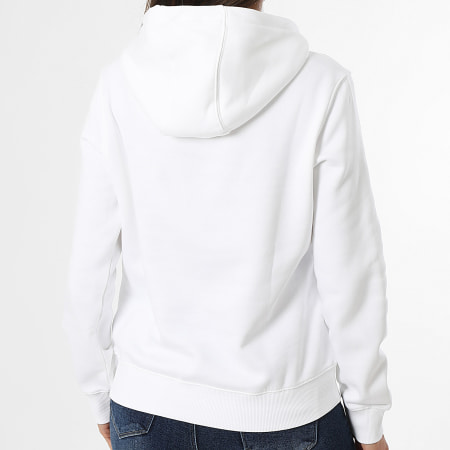 Tommy Jeans - Sweat Capuche Regular Femme Flag 9958 Blanc