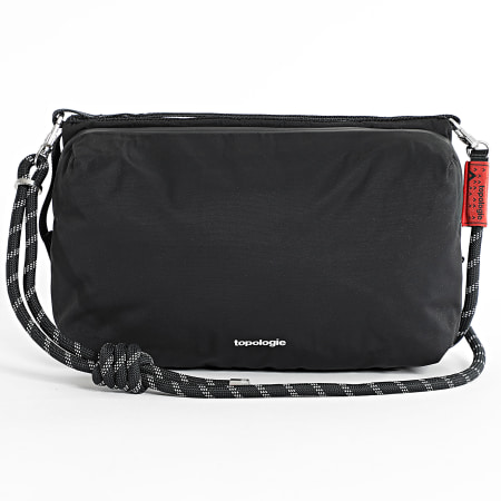 Topologie - Lot Sacoche Et Sangle Bottle Large 8mm Rope Noir Réfléchissant