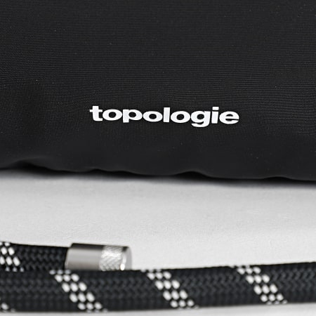 Topologie - Lot Sacoche Et Sangle Bottle Large 8mm Rope Noir Réfléchissant