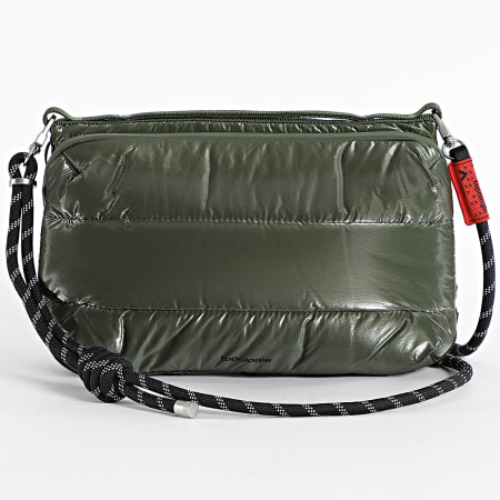 Topologie - Lot Sacoche Et Sangle Bottle Large 8mm Rope Vert Kaki Noir Réfléchissant