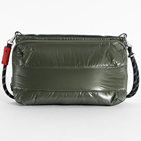 Topologie - Lot Sacoche Et Sangle Bottle Large 8mm Rope Vert Kaki Noir Réfléchissant