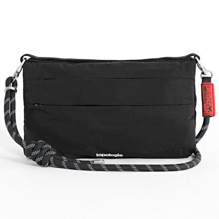 Topologie - Lot Sacoche Et Sangle Flat 8mm Rope Noir Réfléchissant