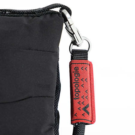 Topologie - Lot Sacoche Et Sangle Flat 8mm Rope Noir Réfléchissant