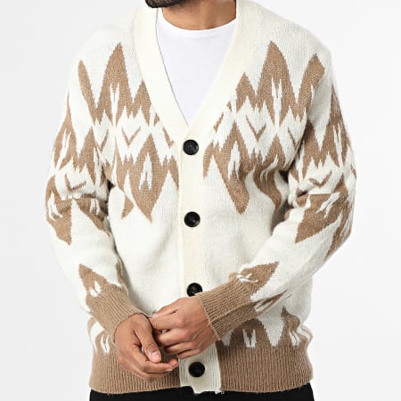 Uniplay - Cardigan Boutonné 687 Beige Clair Camel