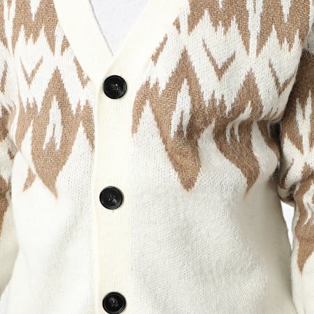 Uniplay - Cardigan Boutonné 687 Beige Clair Camel