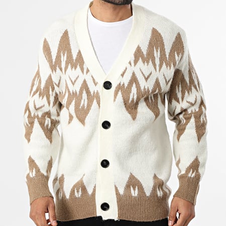 Uniplay - Cardigan Boutonné 687 Beige Clair Camel