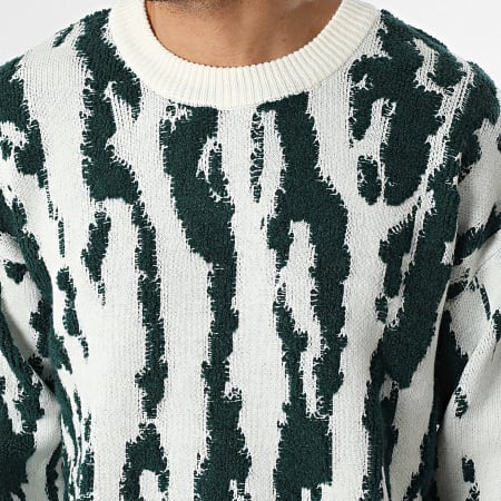 Uniplay - Sweater 669 Light Beige Dark Green