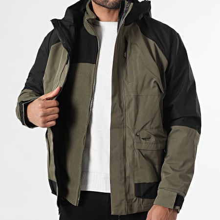 Uniplay - Parka con capucha 801 Verde Caqui Negro