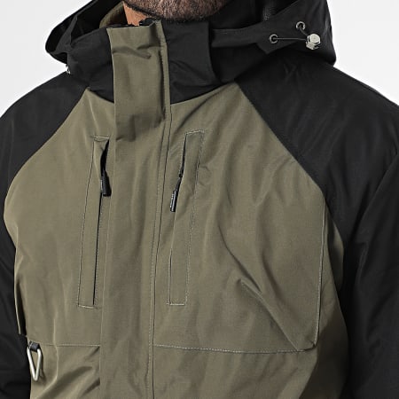 Uniplay - Parka con capucha 801 Verde Caqui Negro