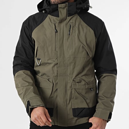 Uniplay - Parka con capucha 801 Verde Caqui Negro